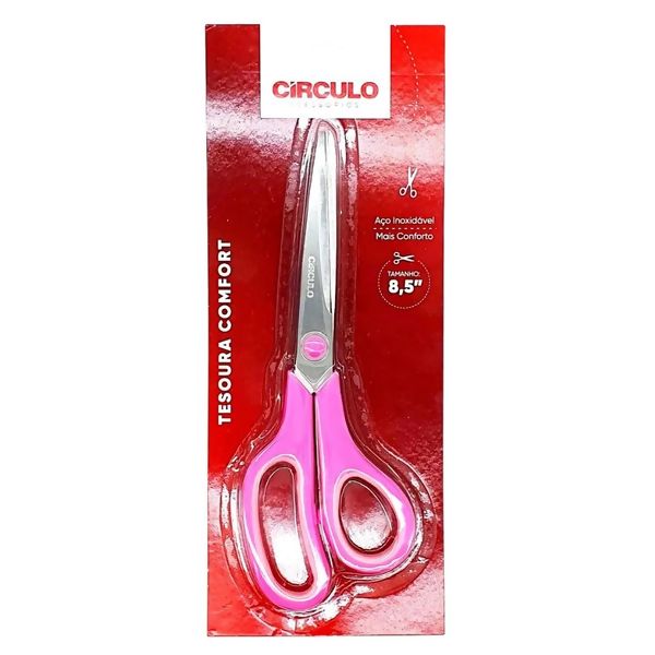 Tesoura-comfort-8-5pol-Rosa-delarestecidos